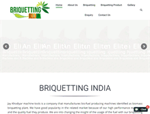 Tablet Screenshot of briquettingindia.com